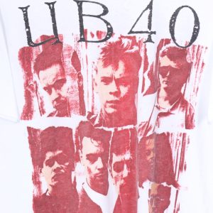 Vintage 1988 Ub40 Red Black Music Band Shirt musiczi 2
